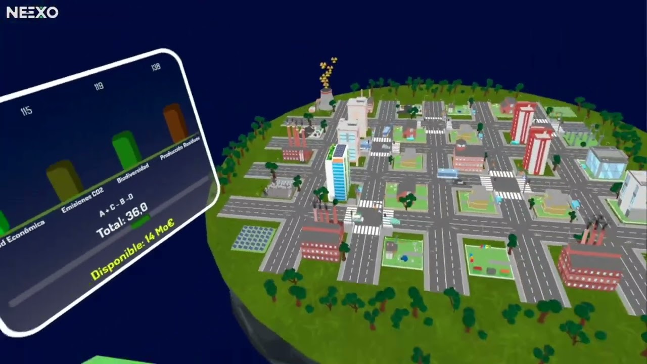 Escenario de realidad virtual del proyecto MultiEUTT para la Comunidad de Madrid