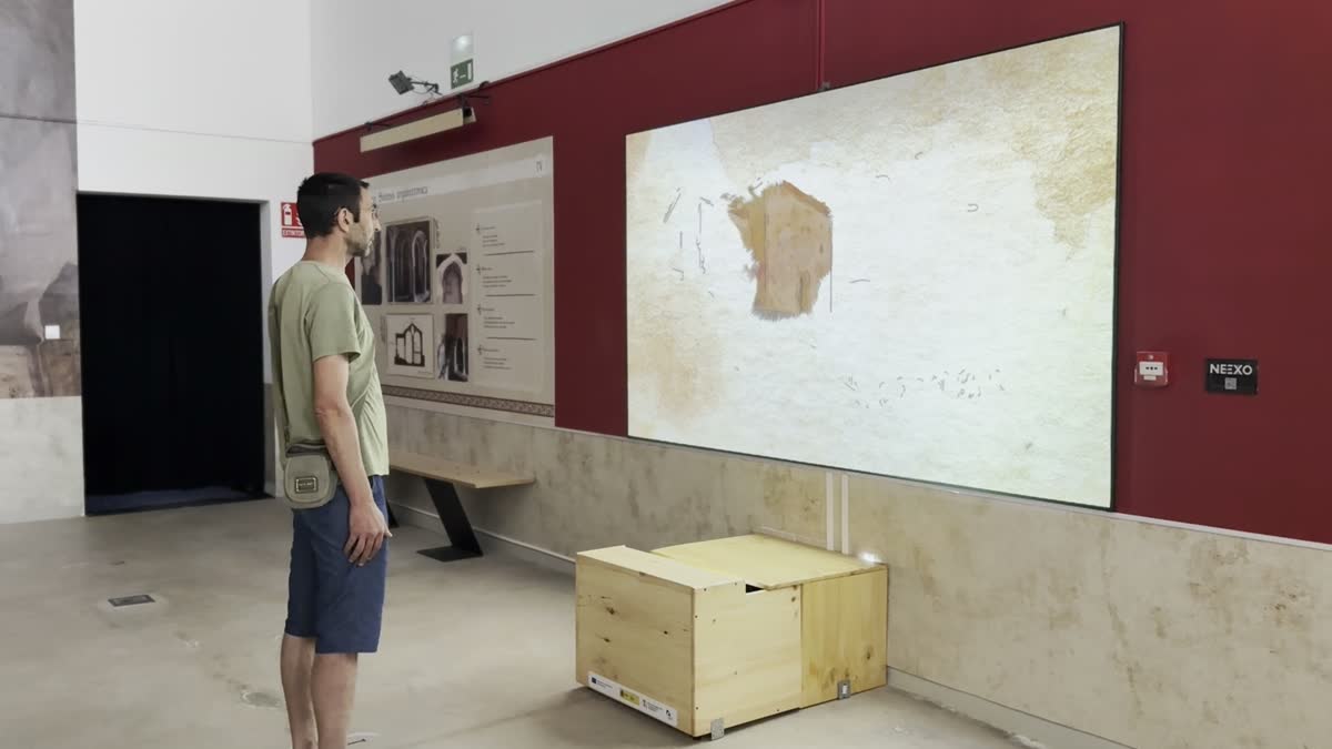 Sala expositiva del Centro de Interpretación de San Baudelio de Berlanga